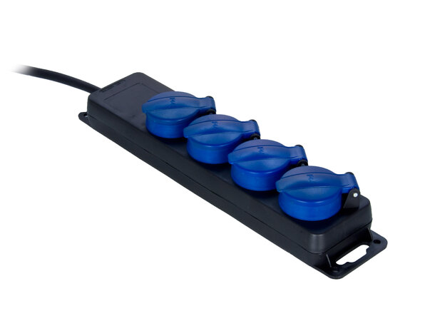 Procab PSI104 Skjøt m/4-veis forgr.IP44 1.5 meter kabel og lokk 